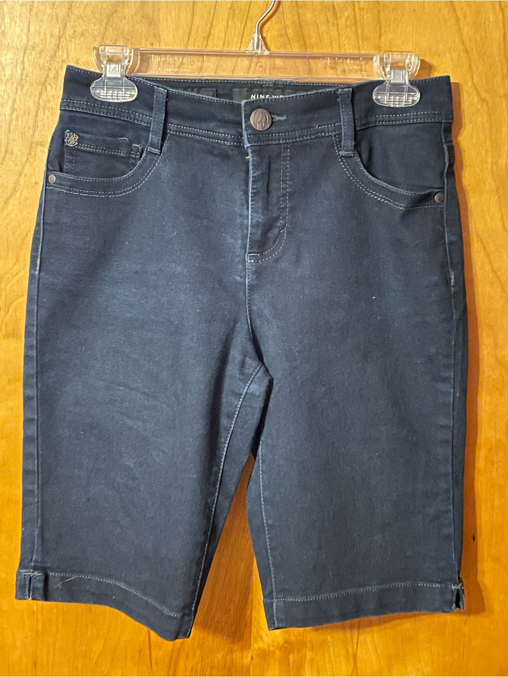 Nine West Girls Navy Stretch Bermuda Shorts